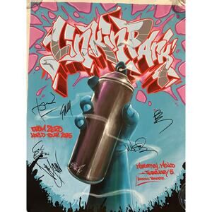 Linkin Park From Zero 8/10 Monterrey, MX SIGNED POSTER Entire Band AUTOGRAPH COA